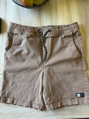 Mens Lira Brown Drawstring Shorts